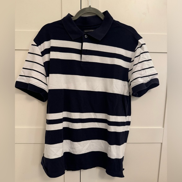 Banana Republic men’s striped polo jersey - Picture 1 of 3